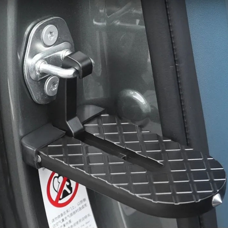Opvouwbare autodakrek stap autodeur stap universele klink haak extra wandelen auto voetpedaal aluminium veiligheidshamer