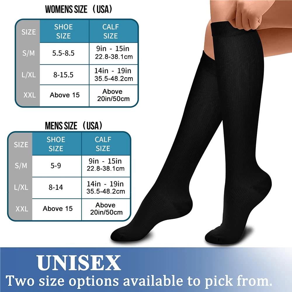 1 Paar Kupfer faser Kompression socken Männer Frauen Outdoor-Sports ocken glücklich interessante Nylon Krampfadern Diabetes Fitness