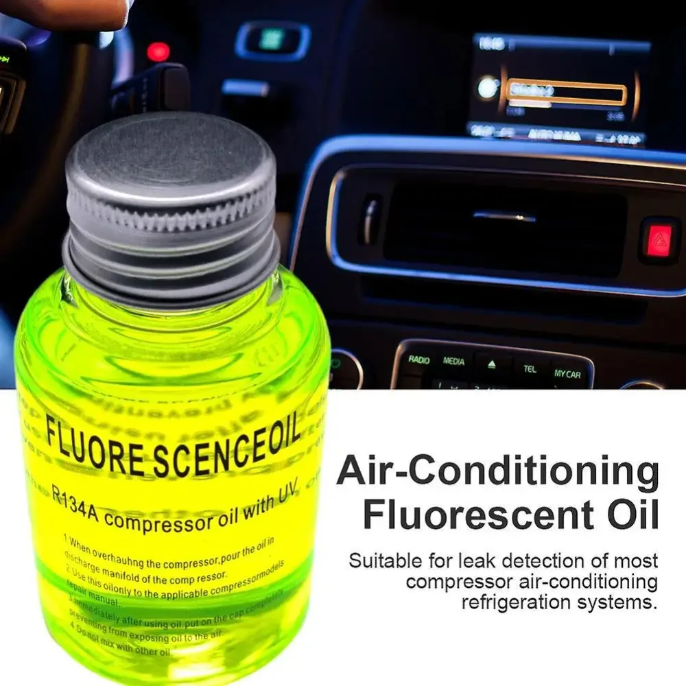 60ml Auto Airconditioner Lek Fluorescerende Auto Airconditioning Reparatie Olie Licht Pijpleiding Detectie Tracer Tool