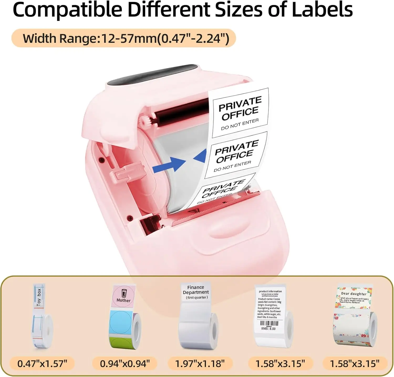 Marklife P50 Klebeaufkleber Drucker Handheld Bluetooth Thermodrucker Label Maker Maschine Tintenlos Für IOS Android Telefon