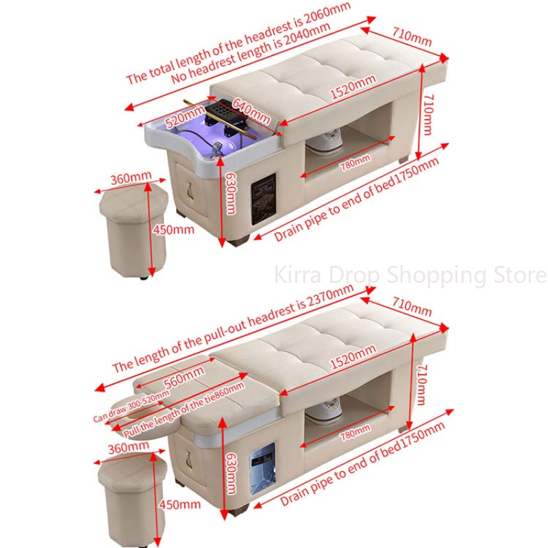 Headspa Massagetafel Watershampoo Wasapparatuur Schoonheidssalon Haar Professionele Japanse Spa Capilar Japones Wastafel