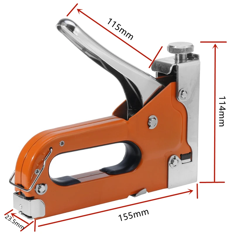 3 in 1 cucitrice pistola sparachiodi graffetta strumento per mobili resistenti per legno acciaio inossidabile metallo carpenteria strumento manuale per casa/fai da te