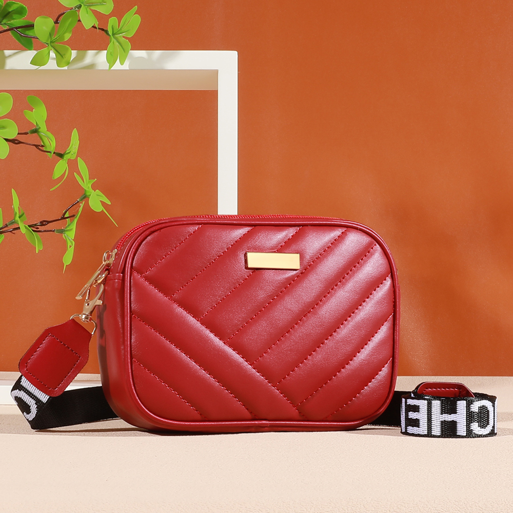 ChimSolid-Sac à documents carré initié, sac à bandoulière matelassé à fermeture éclair pour femmes, portefeuille classique tout assressenti