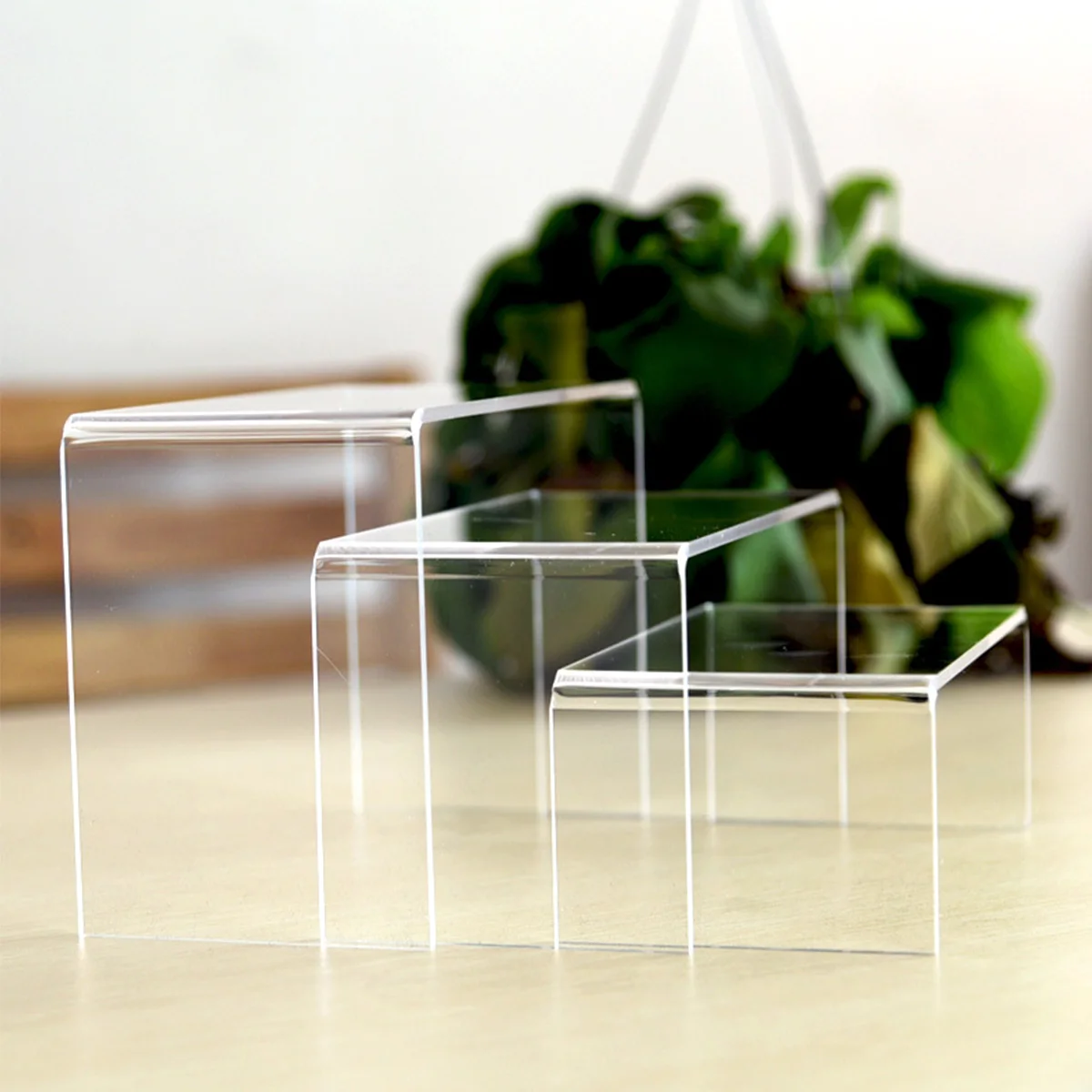 3/6 pezzi espositore in acrilico multifunzionale trasparente mini modello rack di stoccaggio per profumo bambola decorazione gioielli organizzatore