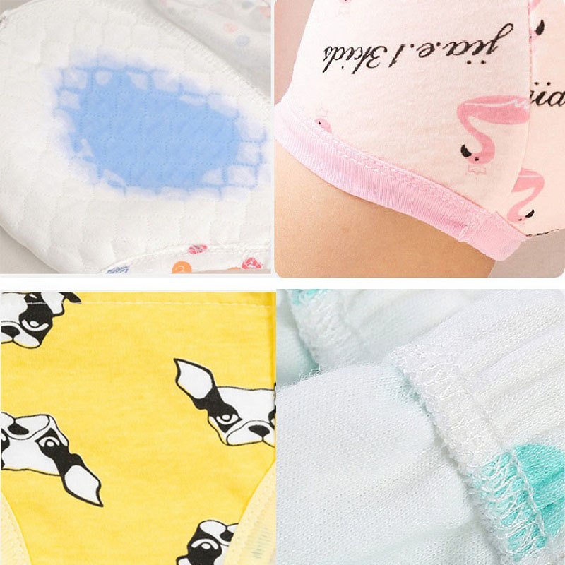 6 Lớp Bé Elinfant 2 Size Tã Bơi Thấm Hút Sinh Thái Tã Có Thể Tái Sử Dụng Huấn Luyện Quần Lót Happy Sáo Sơ Sinh