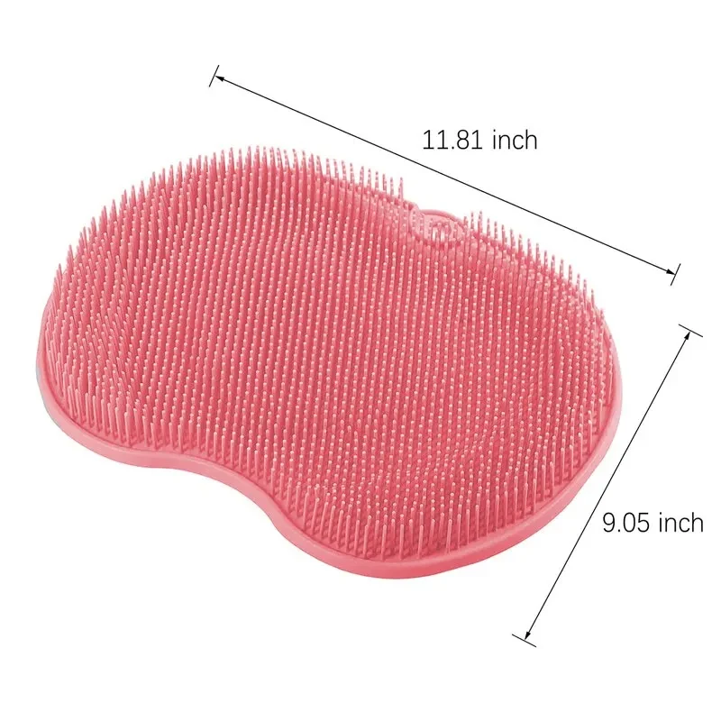 Exfoliating นวดอาบน้ํา Scraper ห้องน้ํา Non-SLIP Bath MAT แปรงนวดหลังซิลิโคนล้างเท้าทําความสะอาดร่างกายชุดว่ายน้ําเครื่องมือ
