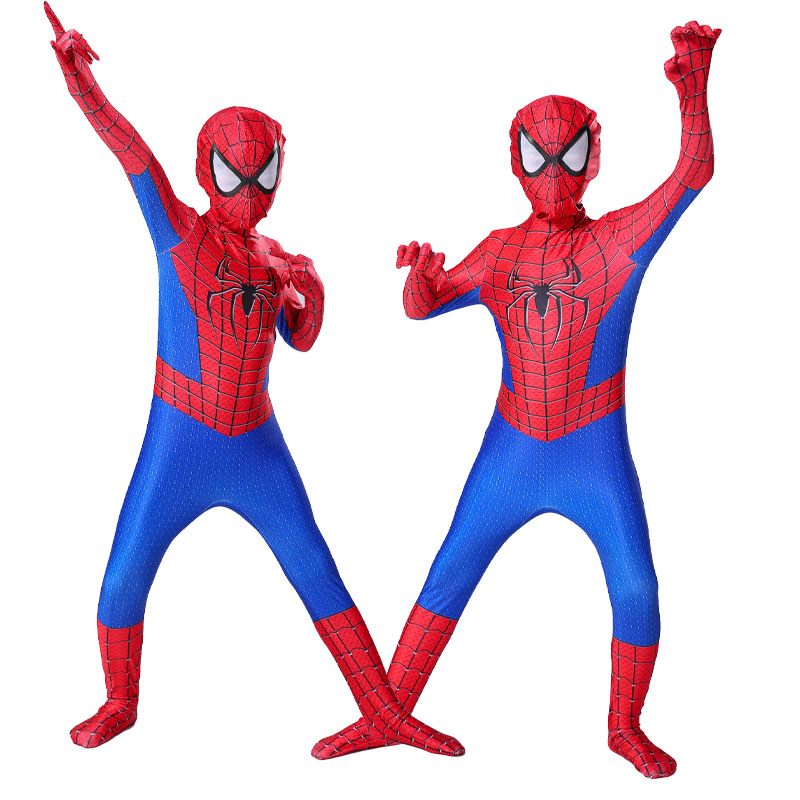 Spiderman Cosplay Costumi Fantasy Tuta per Ragazzi Ragazze Miles Morales Supereroe Carnevale di Halloween Zentai Body