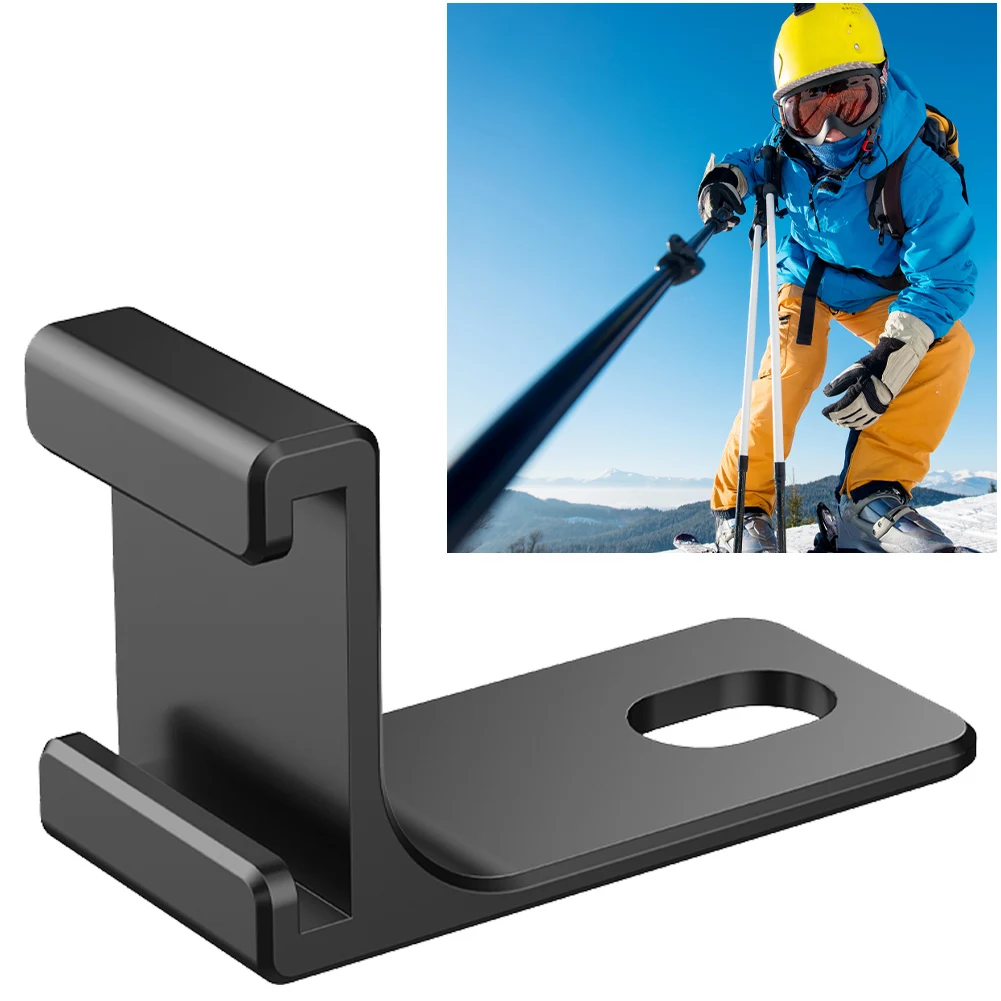 Braket Ekstensi Sepatu Dingin Adaptor Dudukan Ekspansi Mikrofon Aloi Aluminium Lampu Isi/Mikrofon Dapat Dihubungkan untuk Insta360 X4