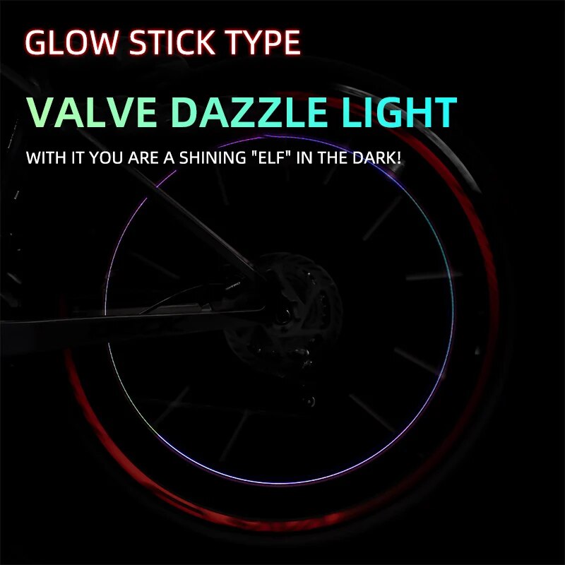 4x Neon Tire Valve Cap Lights Durable Vibrating Flashing Wheel Tire Valve Caps for Car Air Valve Caps With Lights for Motorcycle