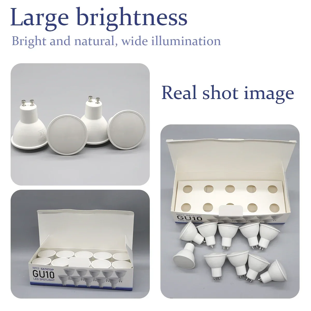 10 팩 Focos Gu10 SpotlightLampara 220V Lled 전구 도매 9W 흰색 따뜻한 3000k 6000K 가정용 상업용 건물에 적합