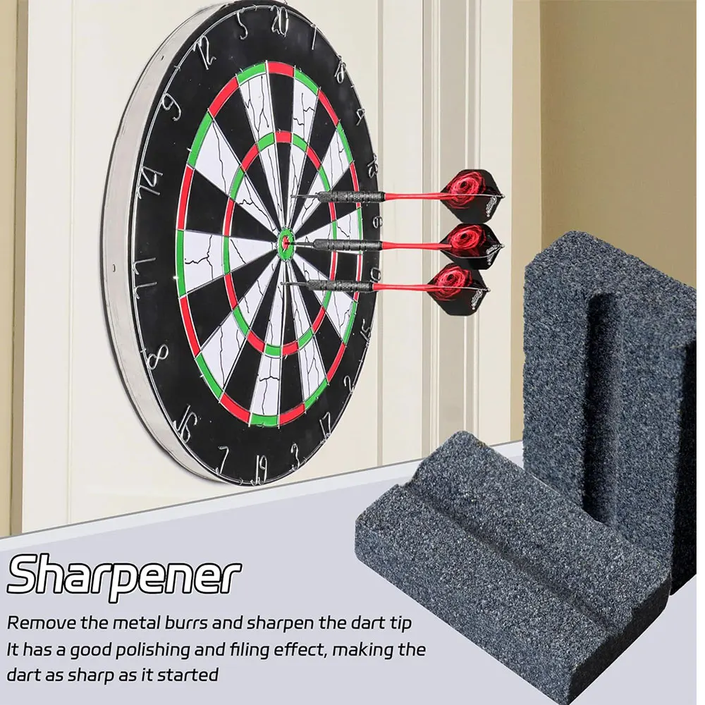 WEDARTER Schleifstein Mini, V-förmiger Schleifstein für Nadel-Darts, langlebiges Dart-Zubehör