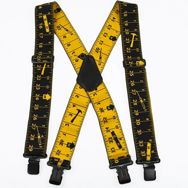 1 PC 3.5/ 5 ซม.ผู้ใหญ่ชาย Suspenders 2/4 คลิป Clasps Harness Men Elastic Braces ปรับสายคล้อง Suspender Man สําหรับกางเกงเครื่องแต่งกาย