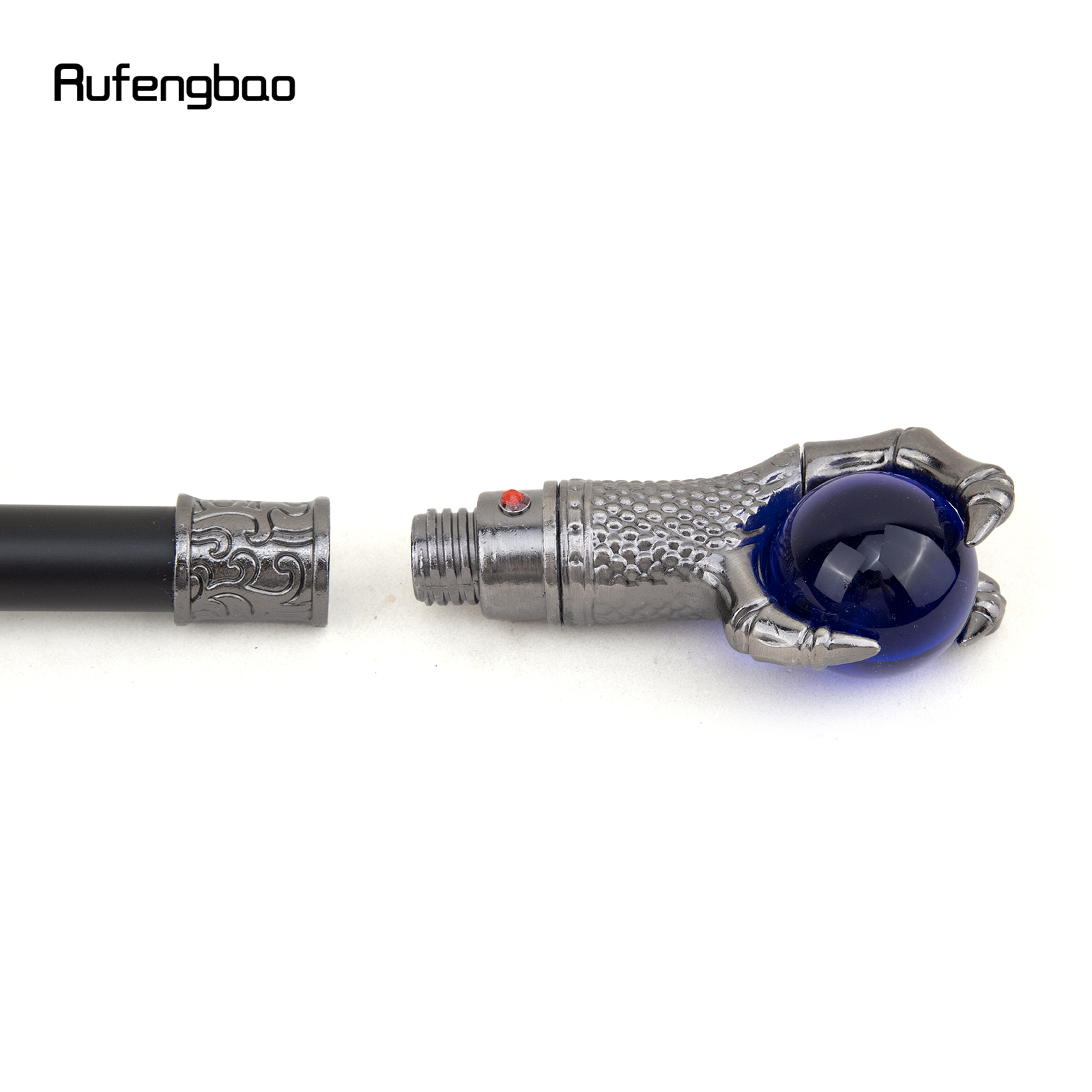 銀のドラゴングリップ,青いガラスのボール,ウォーキング,杖のファッション,装飾的なウォーキングスティック,シックなスーツ93cm