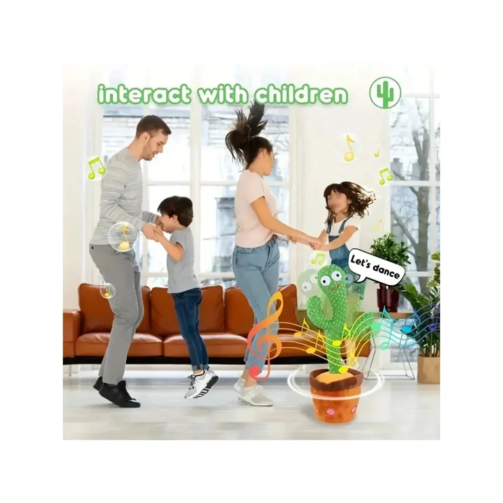 Jouets de Cactus parlant de danse pour bébés garçons et filles, chant, imitation, enregistrement, répétition, ce que vous dites, changeur de voix, 1 pièce