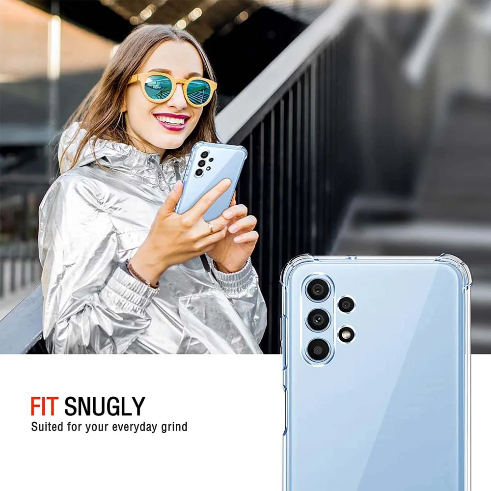 Custodia trasparente Air-Bag spessa 1,5 mm per Samsung Galaxy A05 A05S A15 A04s A04E A14 A24 4G A34 A54 5G Cover in silicone antiurto