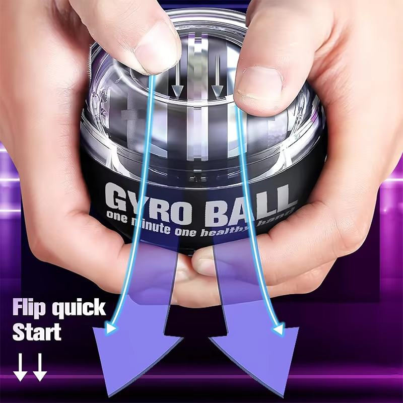 Power Gyro Ball Handgelenk Trainer Ball Handgelenk Stärker Gyro Selbststartender Unterarm Trainer Gyro Ball zur Stärkung der Muskeln