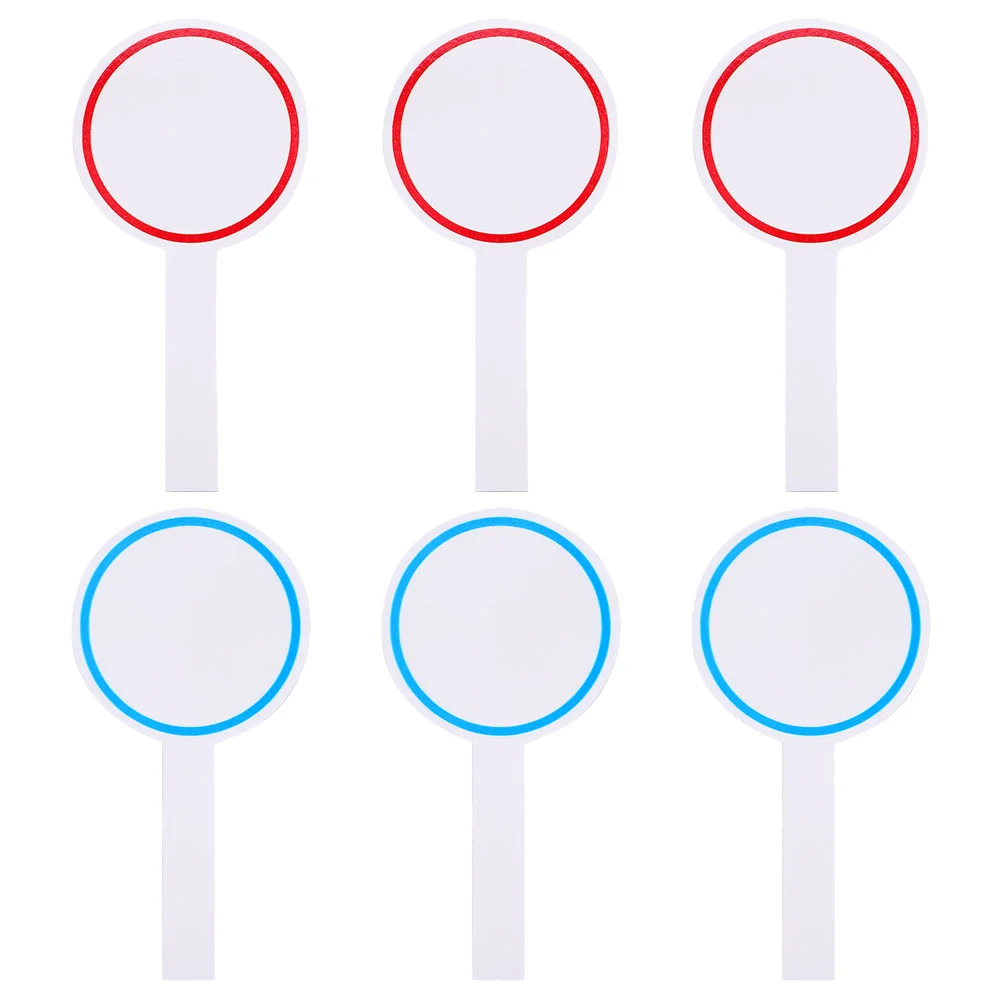 6 Pcs Foam Handheld Judges Voting Board Scoreboard Mini Dry Erase Board Presentation Paddles Writable Whiteboard Competition