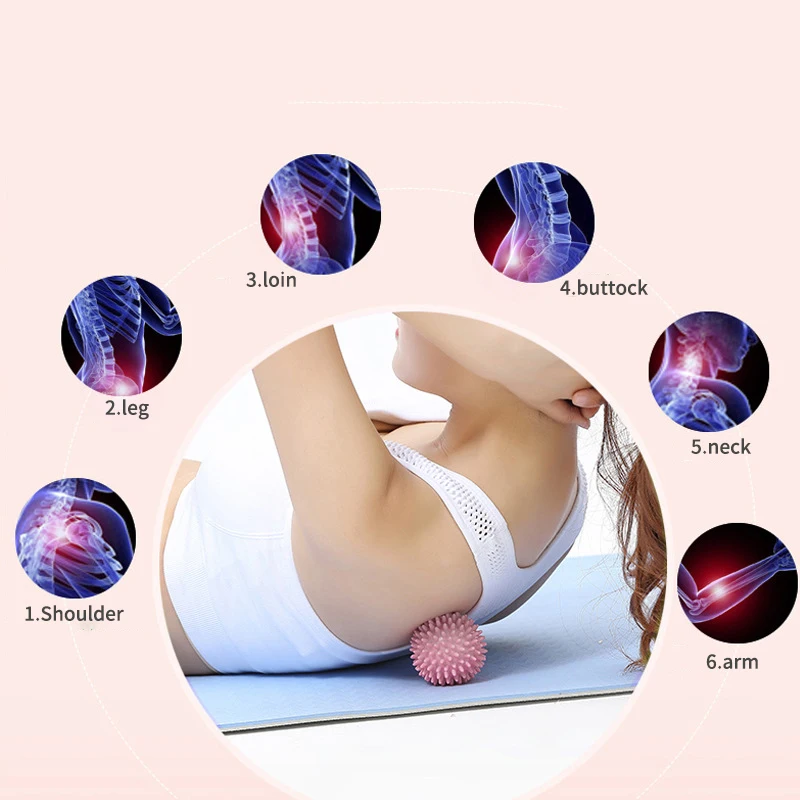 고슴도치 마사지 공 요가 근막 공 운동 피트니스 근육 이완 마사지 스틱 어깨 목 다리 발바닥 경락 공