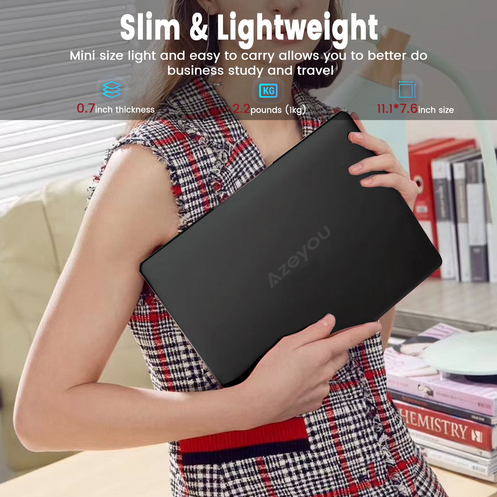 Laptop Computer 11.6inch Intel N4000Cpu, 4+64Gb of Memory, Supports Tf Card Ssd Expansion, the Keyboard Has Russian Language Printing and Supports Multiple Languages