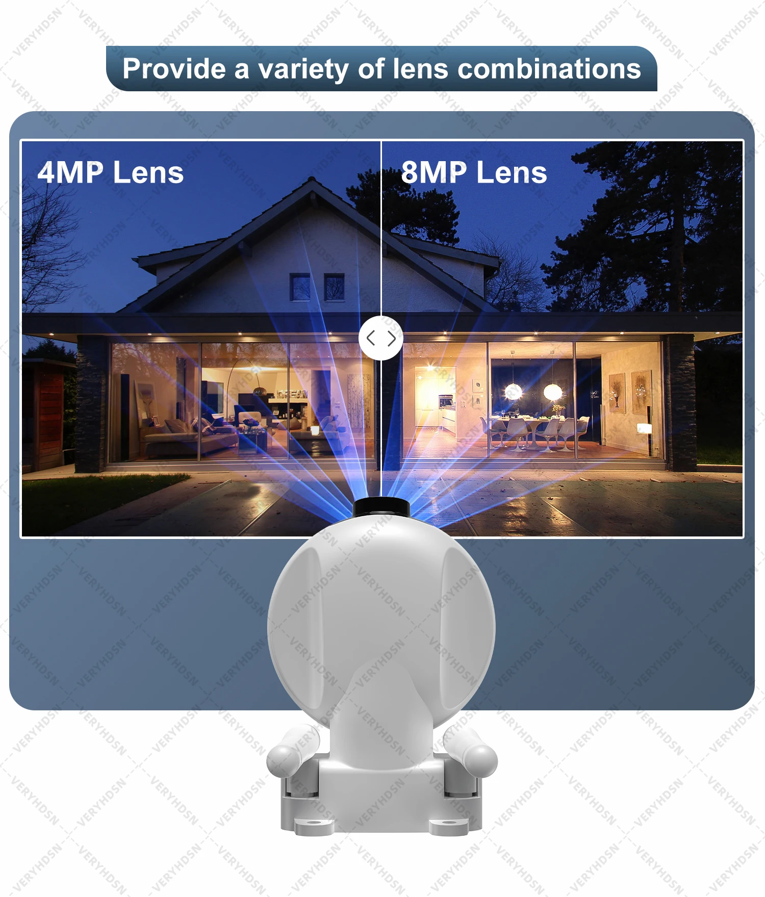 8MP Dual Lens IP Kamera Wifi Überwachungskamera Outdoor Dual Screen PTZ AI Auto Tracking Wasserdichte Sicherheit Schutz Video