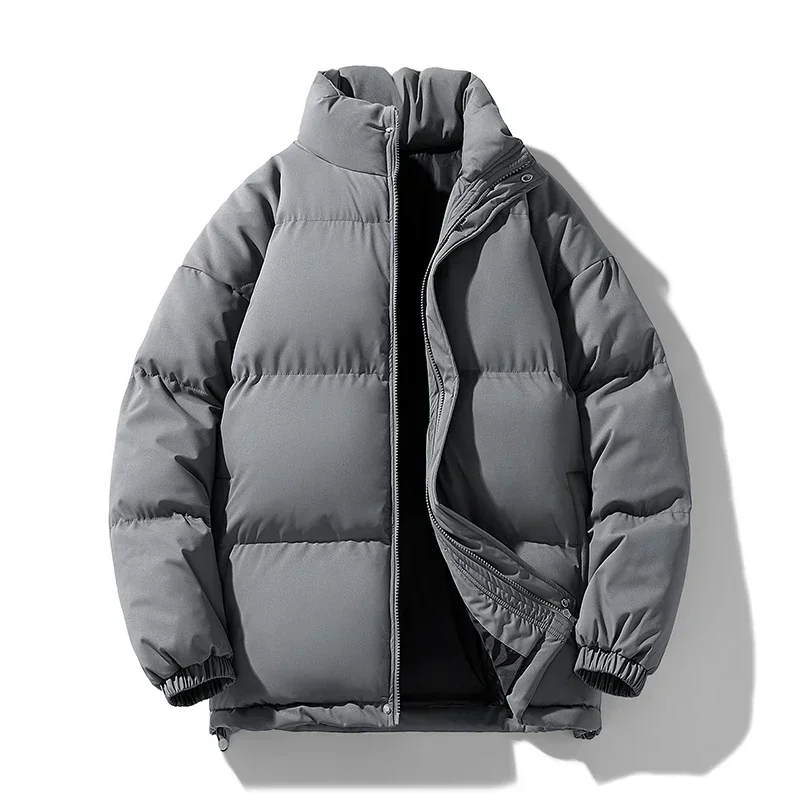 8XL パファージャケット男性厚く暖かい冬のジャケット男パーカープラスサイズカジュアルファッション生き抜くコートスタンドコラル紳士服トップ