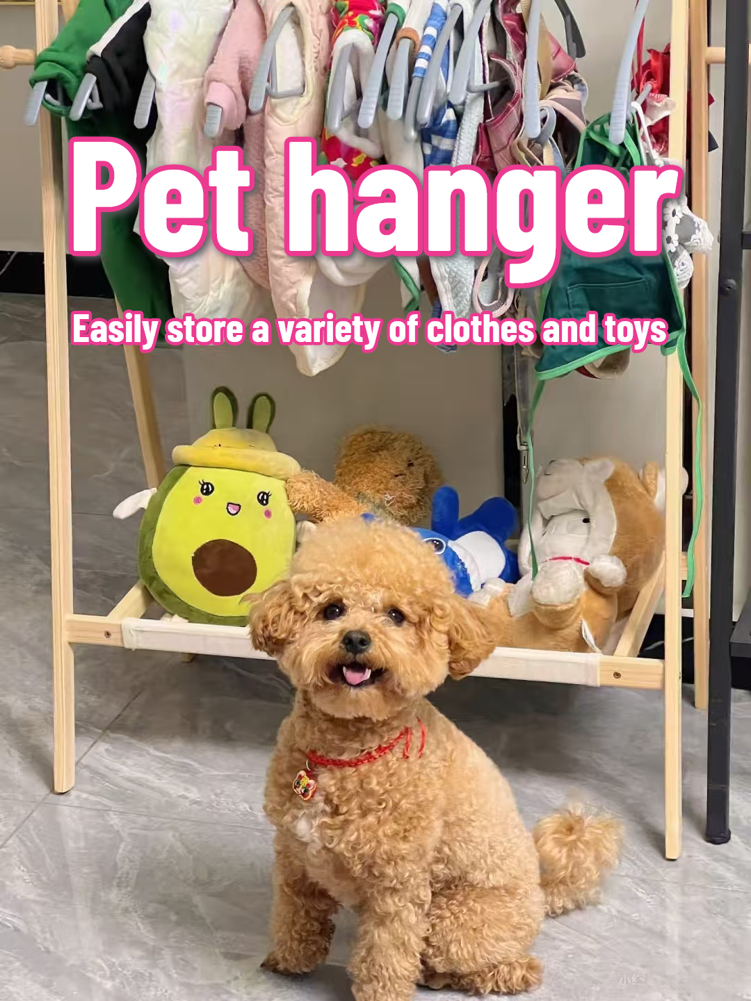Haustier Kleiderbügel Internet Celebrity Hund Kleiderständer Hund Kleiderständer Schrank Massivholz Lagerung kleine Garderobe Katzenboden Typ