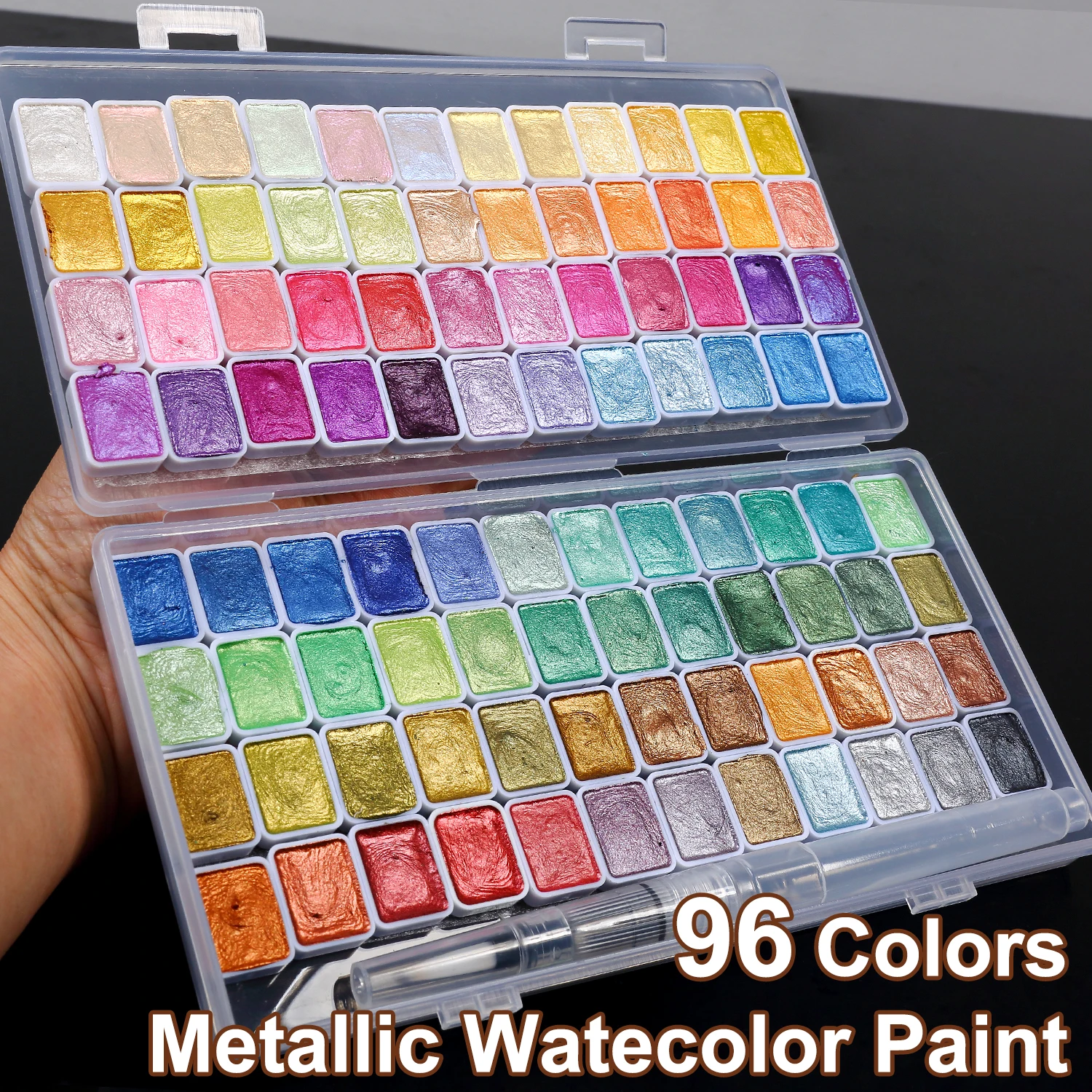 20/60/96 Glitzer-Aquarellfarbe, Mini-Forstwirtschaft, verschiebbares Aquarell-Malset, farbverschiebendes Aquarell-Farbset