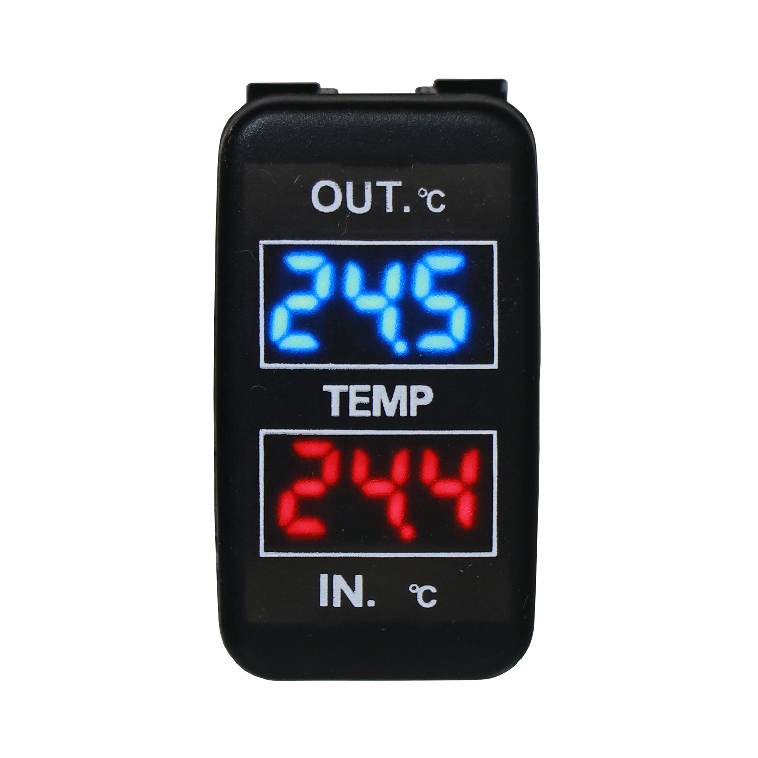 Dual Temperature Display para Toyota Corolla Reiz Prado Prius, dentro e fora, carro duplo sensor de temperatura