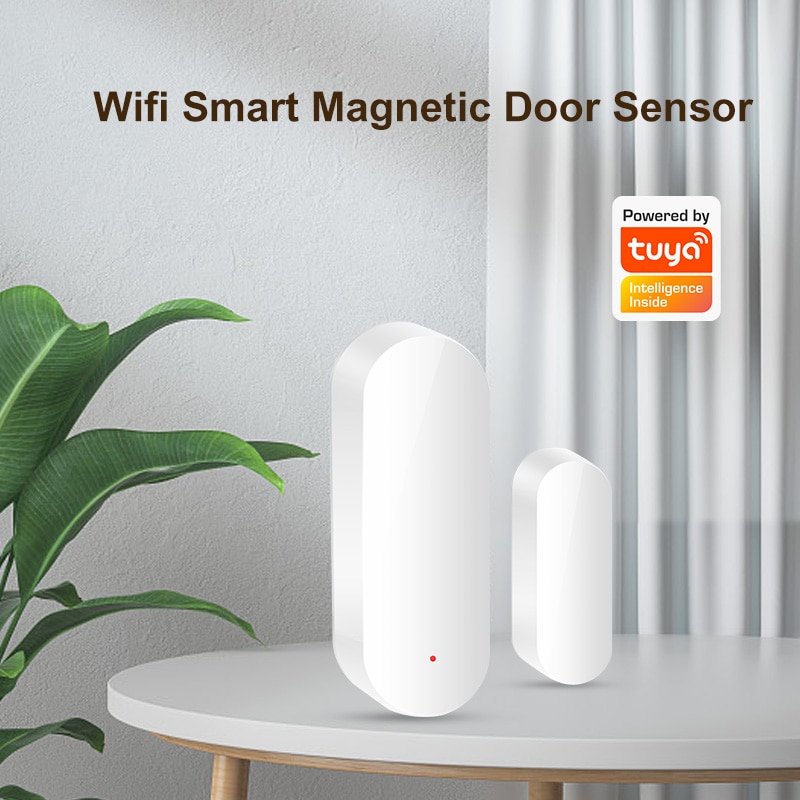 Tuya inteligentny czujnik drzwi WiFi inteligentny dom otwarty czujnik zamykania Smartlife kontrola aplikacji powiadomienie kompatybilne z Alexa Google Home