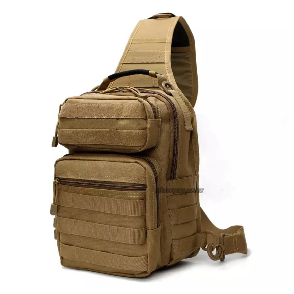 Bolsa crossbody de ombro único, mochila casual masculina, estilinete ao ar livre, equitação, esporte selvagem