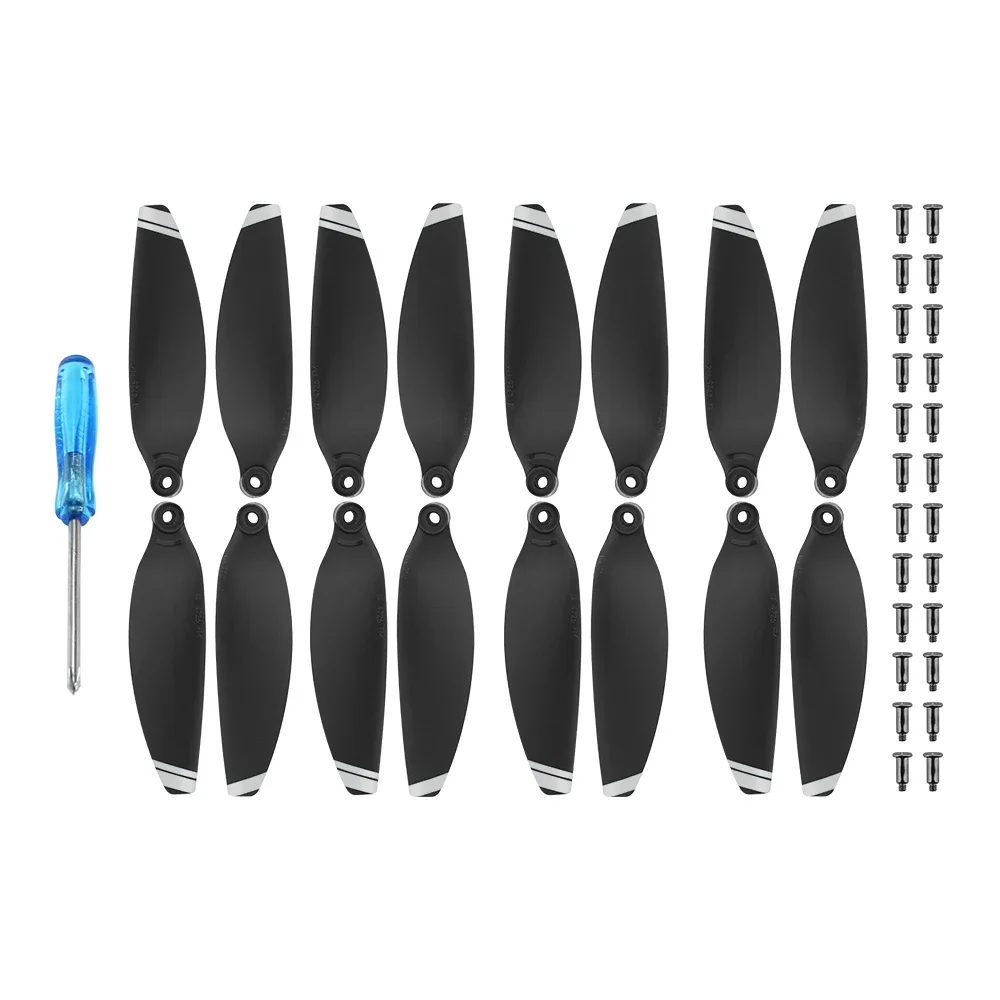 4 Đôi Nhiều Màu Sắc Chân Vịt Cho DJI Mavic Mini 2 Drone Mini Di Động Tiếng Ồn Thấp Màu Sọc Trọng Lượng Nhẹ Cánh Quạt Phụ Kiện