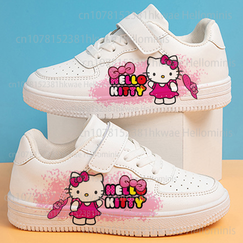 Hello Kitty filles chaussures baskets pour enfants étudiant chaussures de basket-ball décontractées enfant baskets course chaussures de sport de mode