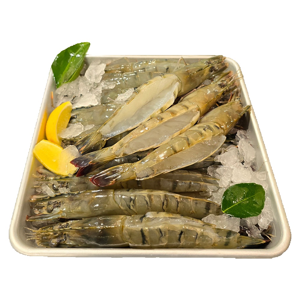 손질 킹 블랙타이거 새우 650g 바디필/버터플라이 특대 쉬림프 냉동 탈각