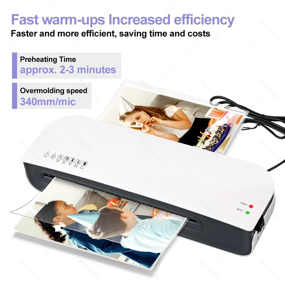 Laminator biurkowy SL289, format A4, laminowanie na gorąco i na zimno, system 2 rolki, maksymalna szerokość 9 cali dla formatów A4/A5/A6/4R/3R/2R