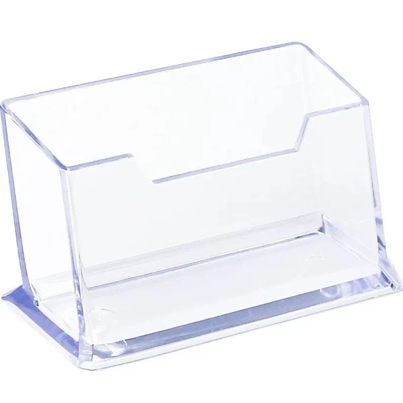 Creative Transparent Acrylic Card Storage Box, Large Capacity Business Card Box