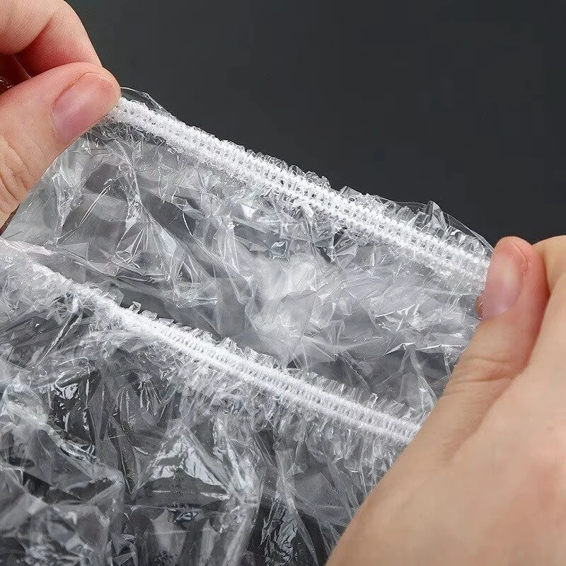 Copertura per alimenti usa e getta Coperchi per alimenti elastici in plastica per uso alimentare Sacchetti avvolgenti Borsa per frigorifero per frutta e verdura