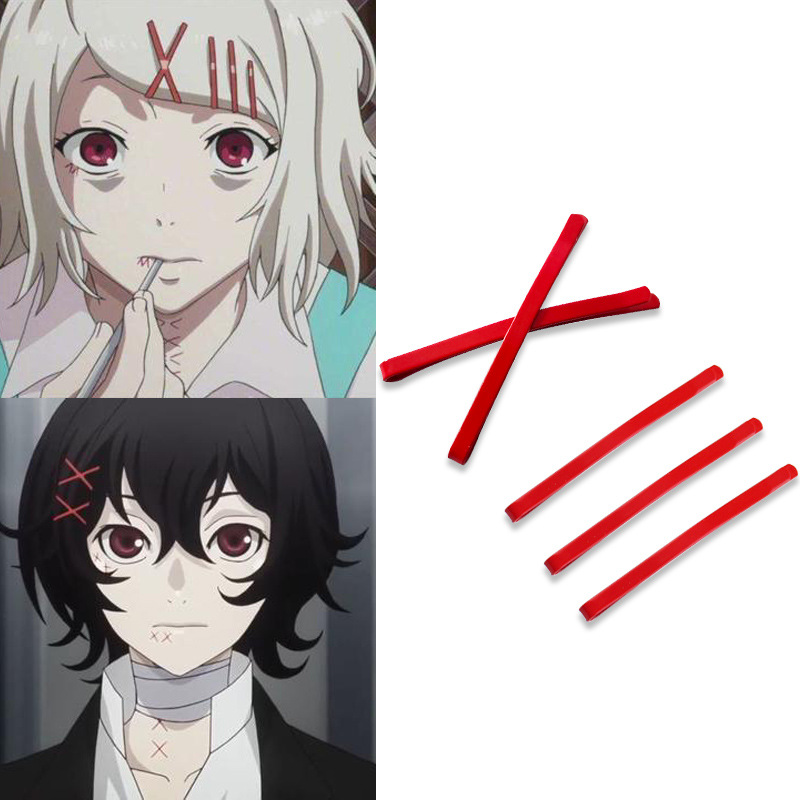 5 pz/lotto Tokyo Ghoul Juzo Suzuya Kagerou Progetto Tateyama Ayano Rosso Tornante Accessori Quotidiani Copricapi Puntelli Cosplay