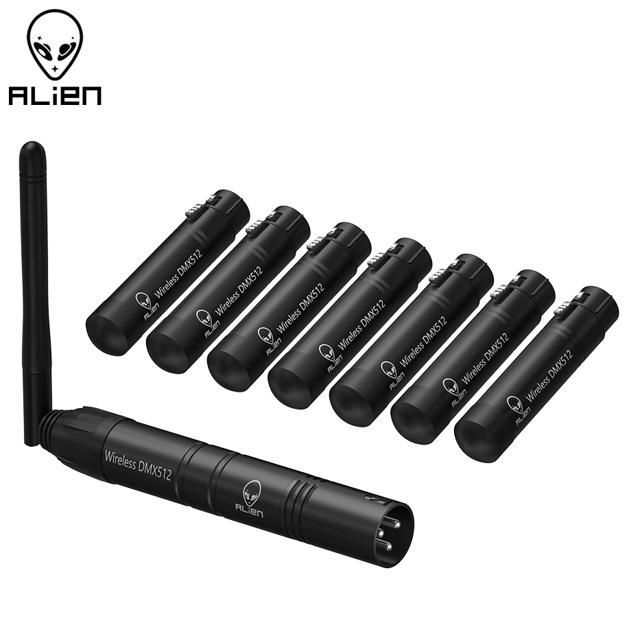 ALIEN 2.4 GHz ISM DMX 512 Contrôleur XLR Dfi sans fil Émetteur transmetteur réception Système pour LED Stage PAR laser DJ fête bar et scène éclairage avec tête lumière principale mobile Par Lampe
