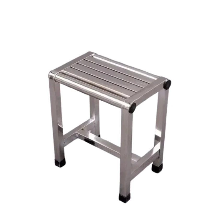 Taburete bajo impermeable de acero inoxidable, banco de baño, taburete de recogida, taburete alto portátil Sgabello Pieghevole para el hogar