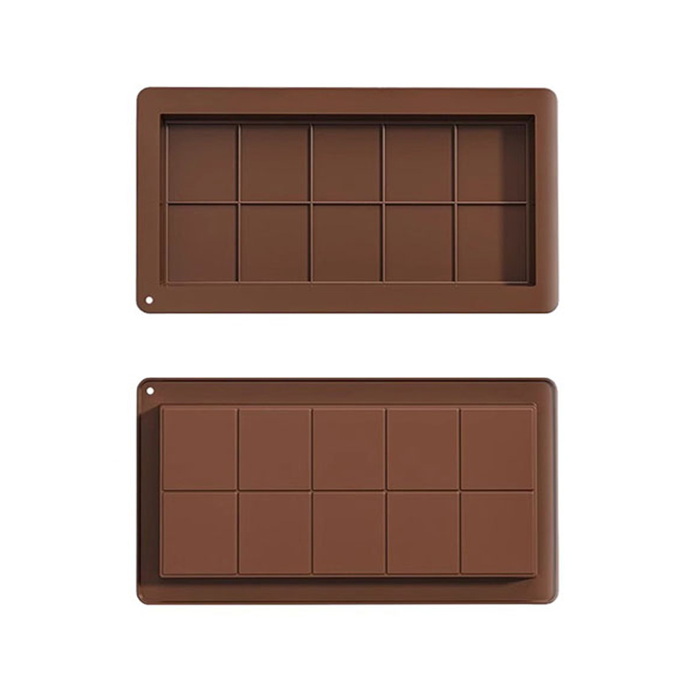 Stampo per cioccolato Stampo in silicone rettangolare Silicone per uso alimentare Sandwich a mano fai-da-te Strumento fatto in casa Forniture per dolci Creazione di caramelle