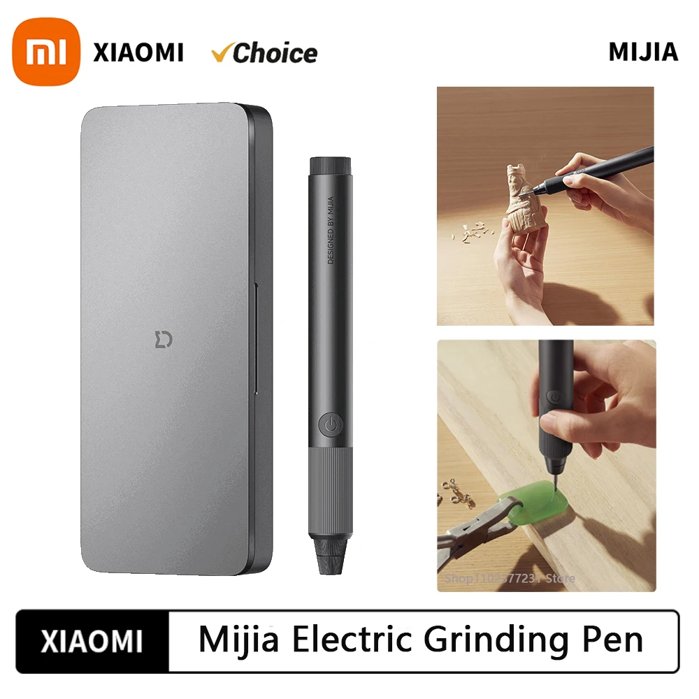 Xiaomi Mijia-Bolígrafo de molienda eléctrica, Motor sin escobillas de 22000r/min, tallado rápido, pulido, perforación, Mini amoladora, herramienta para el hogar