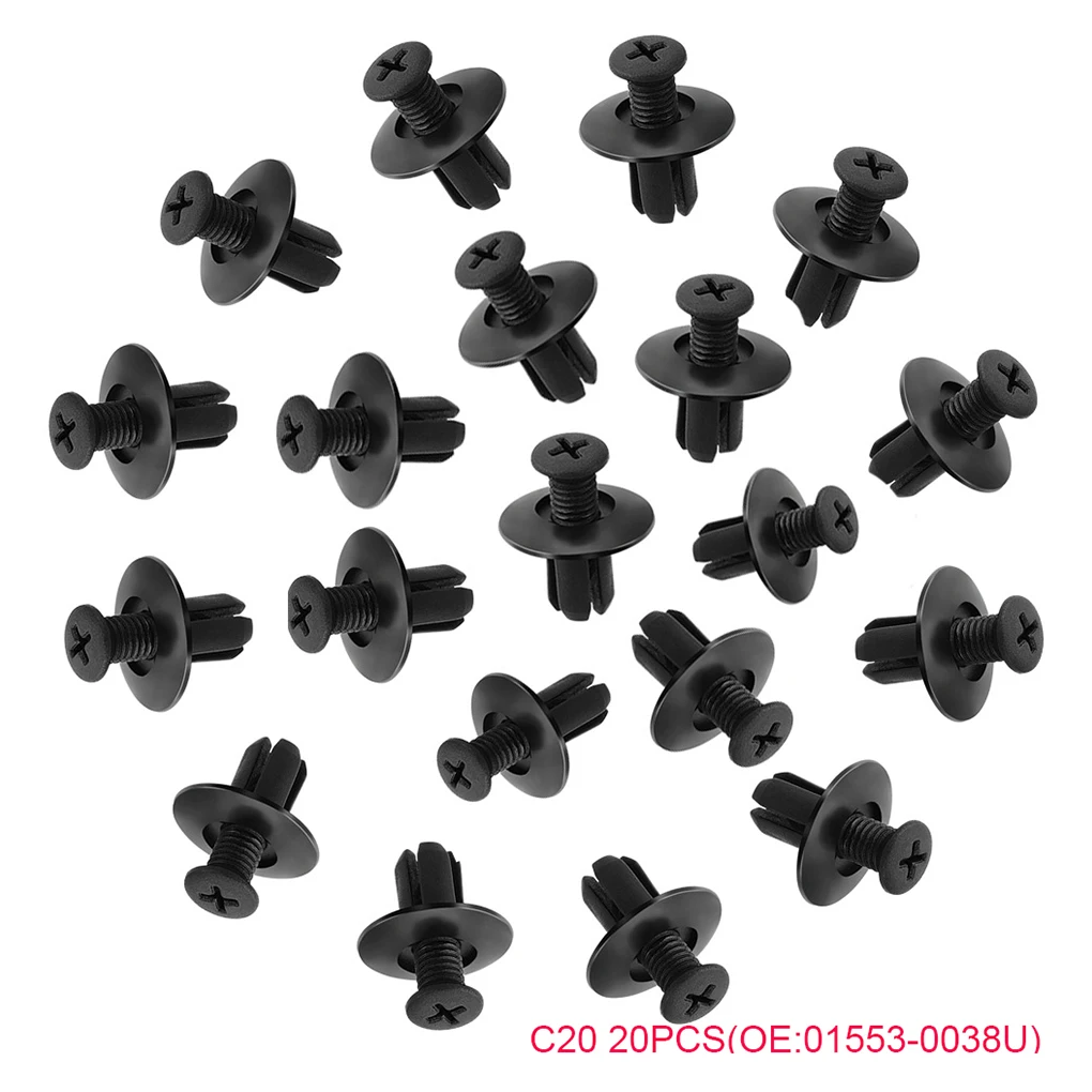100pcs Mixed Auto Fasteners Car Bumper Clips Fasteners Rivet for Renault Clio 3 Megane 2 Scenic 2 Kangoo