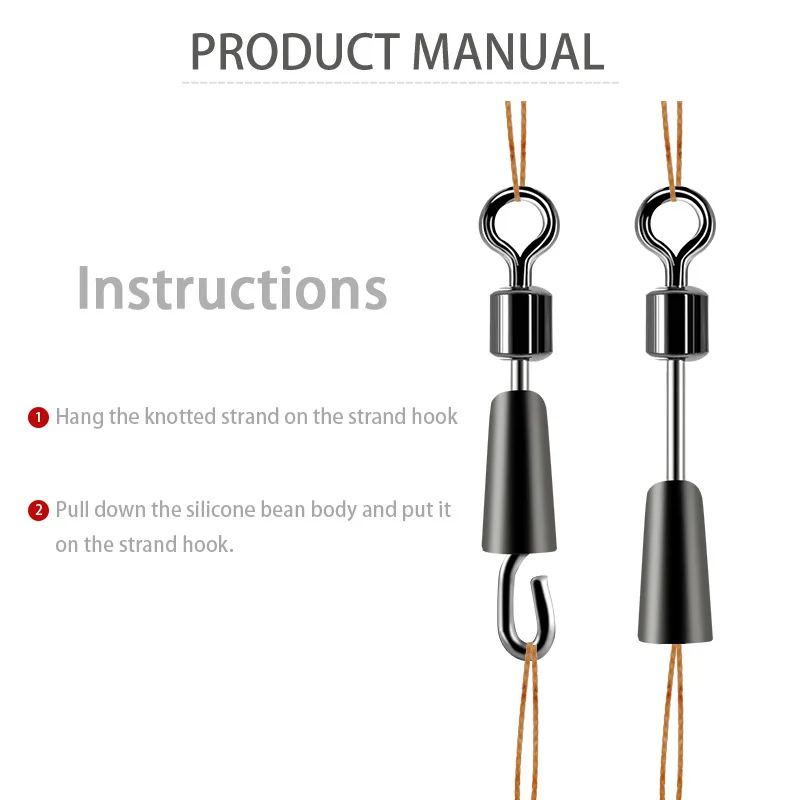 30/50PCSFishing แบริ่งหมุนลูกปืนหมุนแหวนแข็งตกปลา Connector เรือ Quick Fast Link Connector