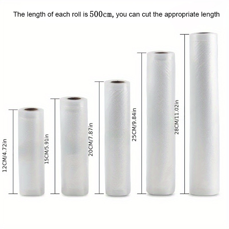 食品用真空バッグ真空パッカー食品鮮度保持バッグ500センチロール/ロットバッグ厚いキッチン真空シールバッグ