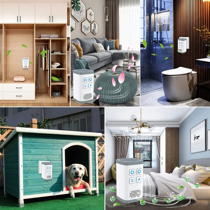 Mini Plug-in เครื่องฟอกอากาศโอโซน Generator Ionizer เครื่องกําเนิดไฟฟ้าสําหรับห้องน้ําบ้าน Deodorizer สัตว์เลี้ยง Deodorizer air ionizer AC100-240V