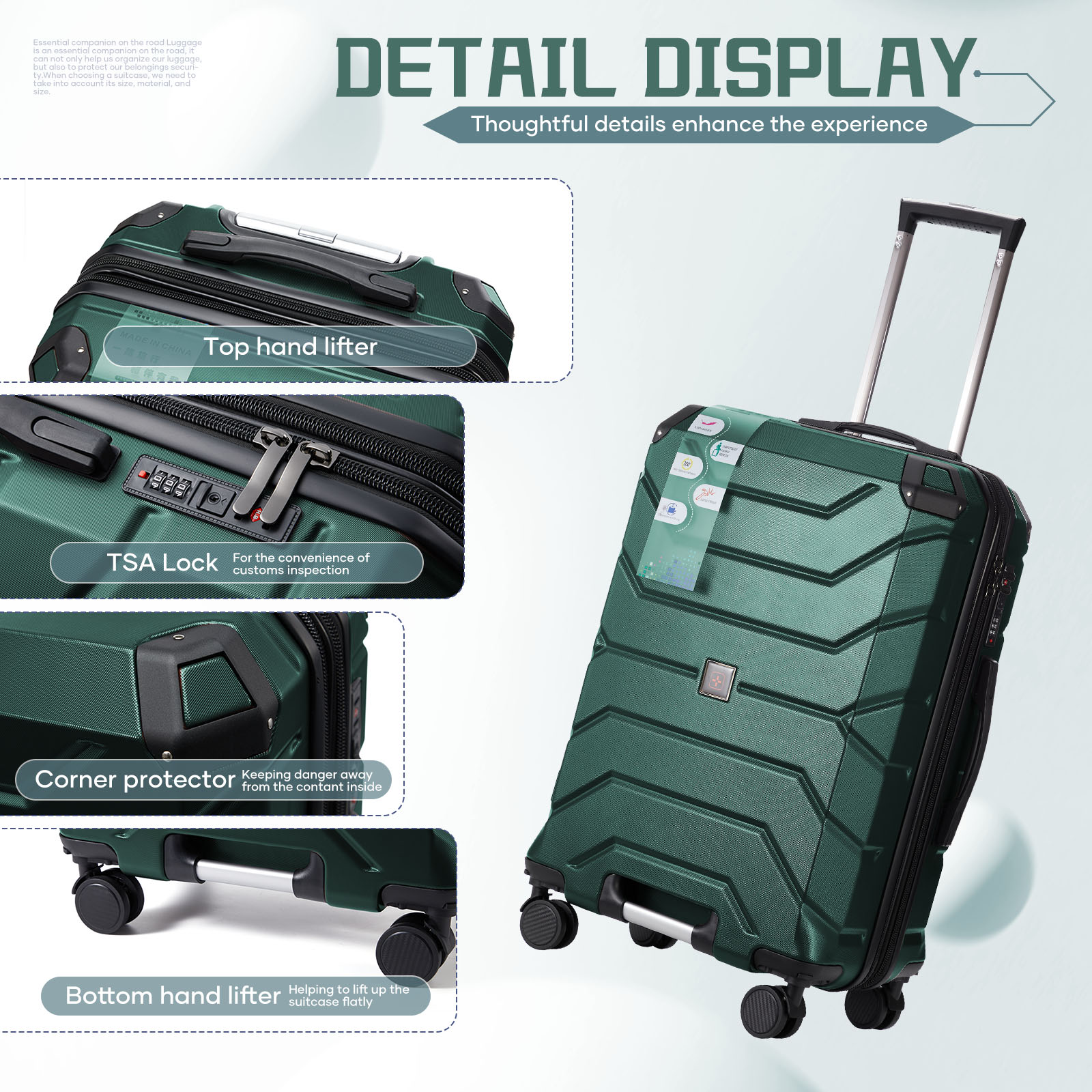 Multifunctionele bagage met grote capaciteit, reiskoffer, bagagerek, stevige en duurzame instapkoffer, studenten en zakelijk