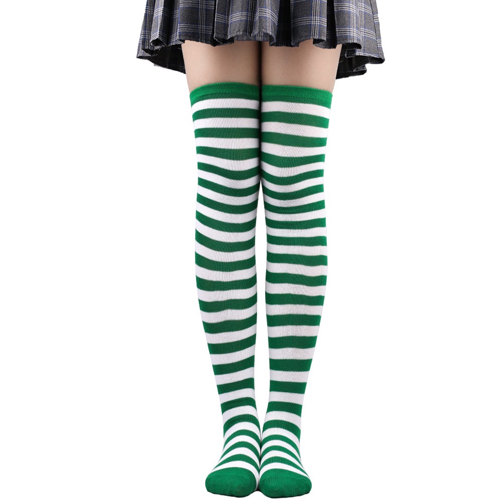 1 paio di calzini da donna a righe al ginocchio COSPLAY Anime