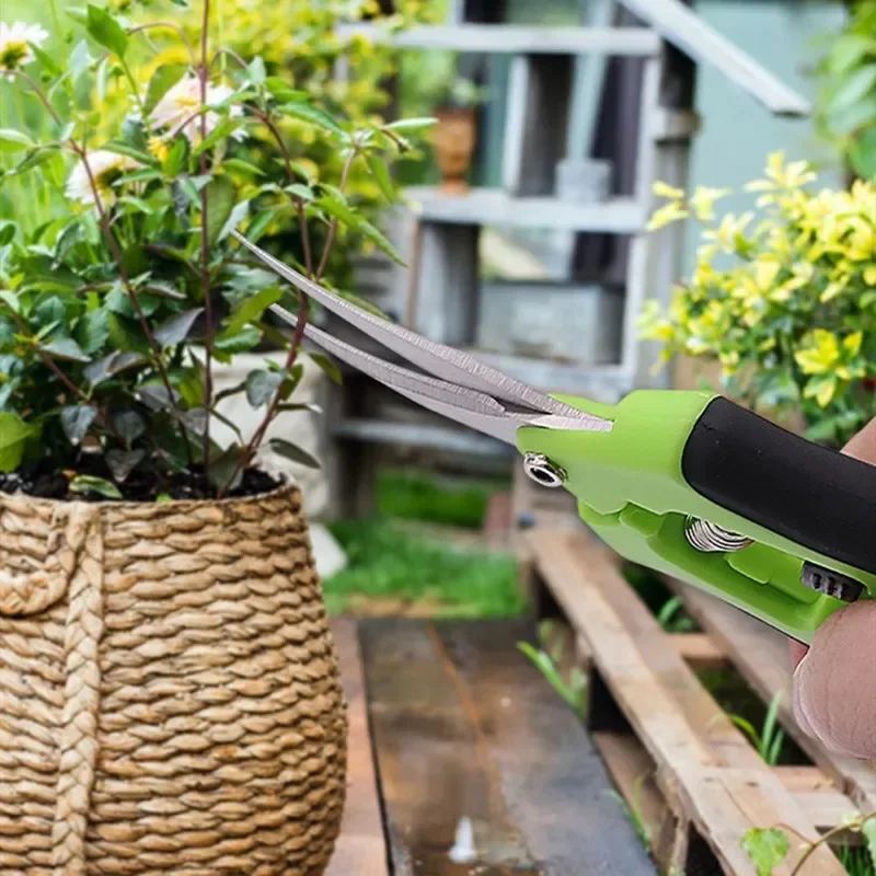Forbici da giardinaggio da 6,5 pollici Cesoie da potatura a mano Forbici da taglio con lame in acciaio inossidabile a gomito dritto per piante