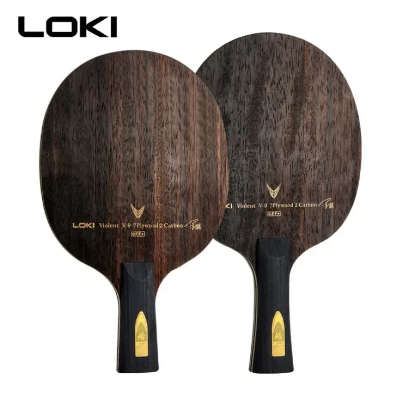 LOKI V9 Ping Pong Blade 9 K9 Ply Wood Carbon Violent-9 OFF+ Professional Table Tennis Racket Blade with High Speed Good Control