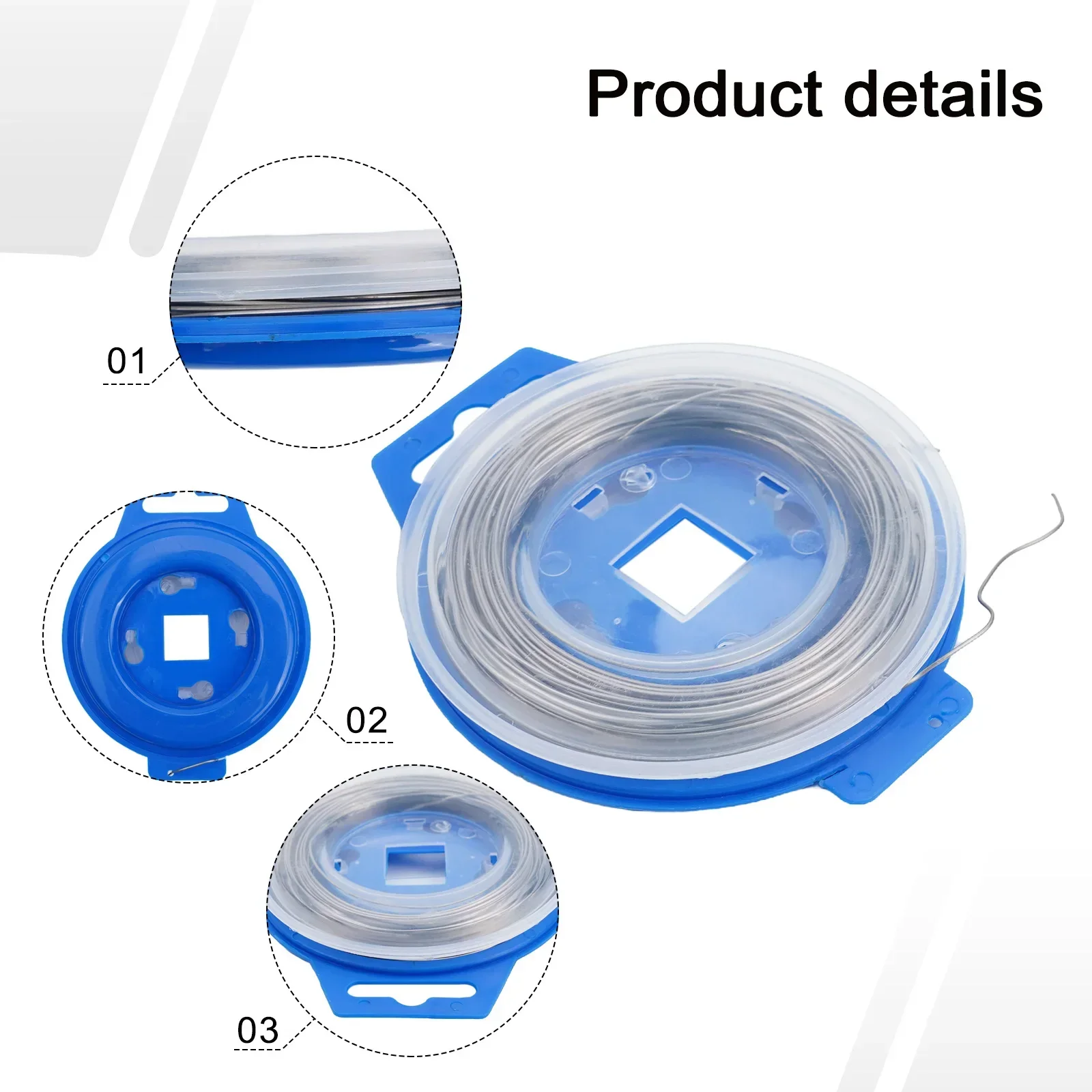 オートバイのステンレス鋼安全ワイヤーロック、ロッキングタイロールスプール、焼きなまし、50フィートロール、001